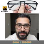 فريم نظارة نظر اوجا لون اسود ذراعات سوستة كود 10040