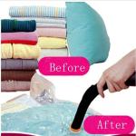 Space Saving Compression Storage Bags for Compressing Clothes and Pillows, Reusable Storage Pack (80*130), Polyethylene (PE)