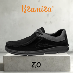 حذاء كلاركس هاي كوبي مصري جلد طبيعي مقلوب نعل رابر لون كحلي كود z10