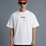 aura white boxy fit Tshirt