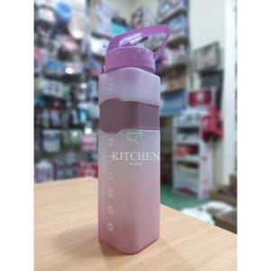 Acrylic Sports Water Bottle - 1 Liter - Purple