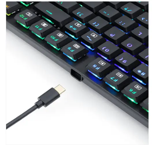 REDRAGON K607 Low Profile Mechanical Gaming Keyboard, Blue Switches