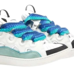 Lanvin Leather Curb – White Blue