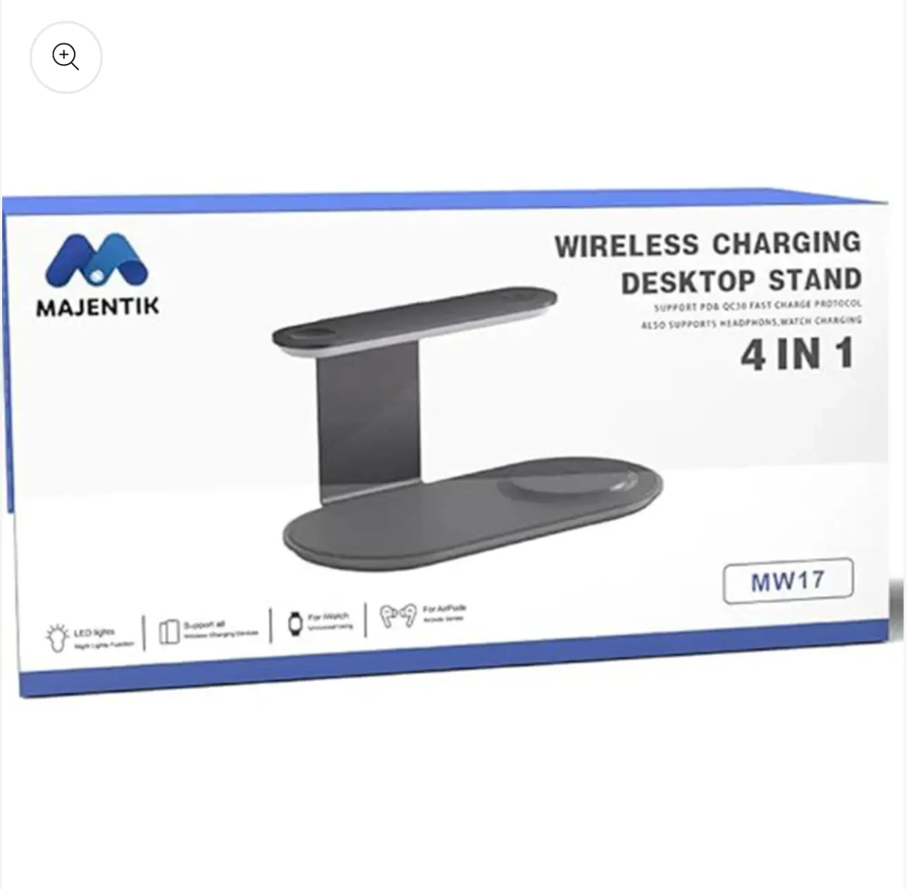 majentik MW-17 15W charging 4 in 1 Wireless Charging
