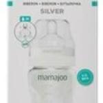 MAMAJOO SILVER FEEDING BOTTLE 250 ml & ANTI-COLIC SILICONE TEAT M
