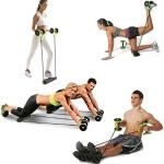 M D Stay Fit MD Abdominal Wheel Body Building Revoflex Extreme Double Wheels Pull Rope Abdominal Exercise Wheel for Abdominal Workout Gym