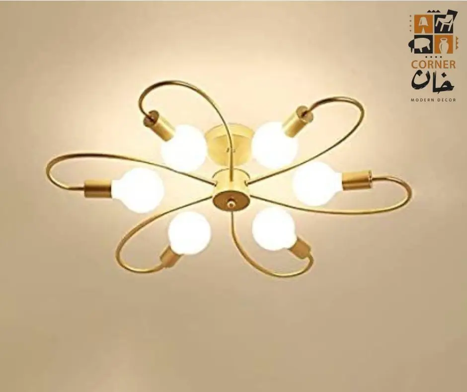 Ceiling lamp Gold-60cmx35cm