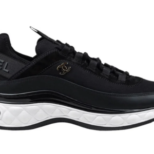 Chanel Wmns Velvet Calfskin & Mixed Fibers Sneaker 'Black'