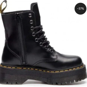 Dr. Martens Jadon Platform Boots Black Smooth Leather