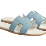 Hermes Oran Sandal Bleu/Clair
