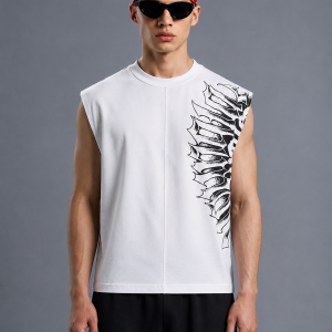 aura white cut boxy fit