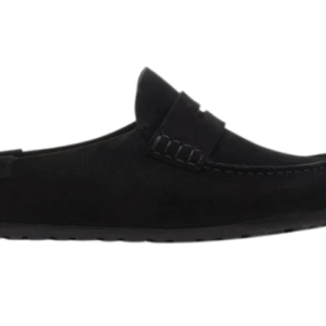Birkenstock Naples suede loafer-style mules – Black