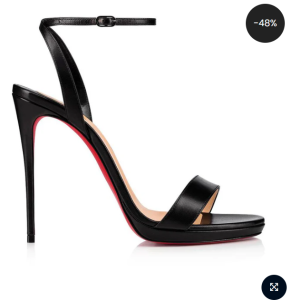 Christian Louboutin Loubi Queen Black Heels