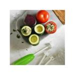 Perfect Stuffed Vegetable Cutter, 4 Pieces Green