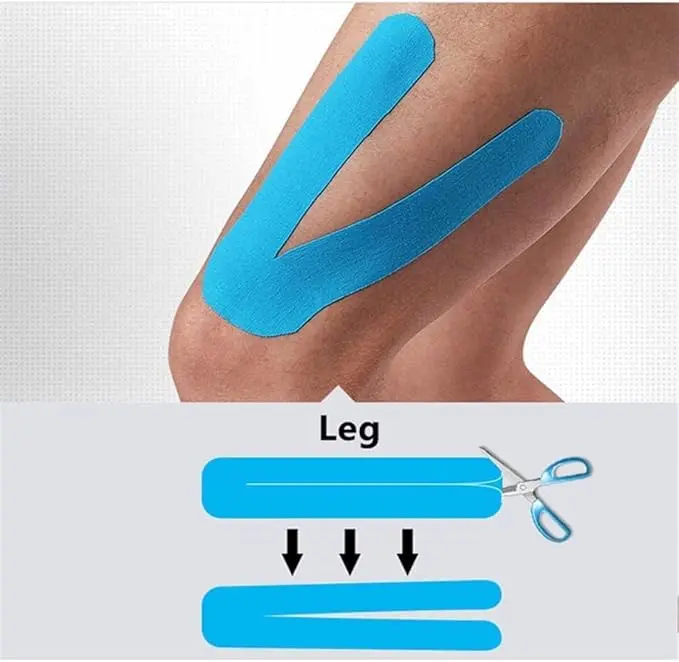 M D Stay Fit MD Cotton Elastic Muscle Tape 5M - Multi Color