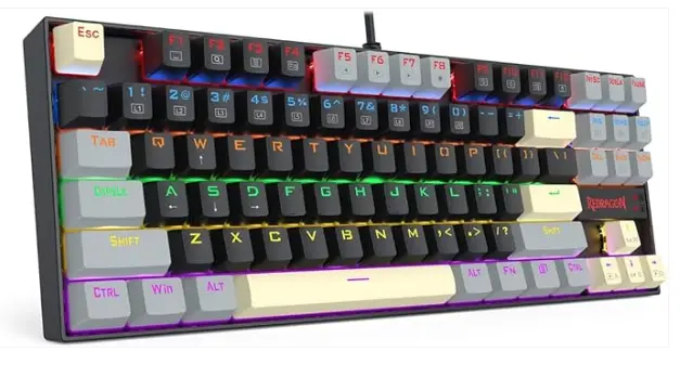 REDRAGON K552 LGY-R KUMARA Mechanical Gaming Keyboard- Red Switches Rainbow LED