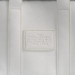 WHITE LEATHER TOTE BAG