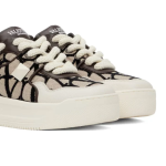 VALENTINO GARAVANI Off-White & Brown One Stud XL Sneakers