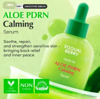 Eqqualberry Aloe PDRN Soothing Serum 30ml | سيروم إيكوال بيري بالألوفيرا والـ PDRN لتهدئة وترميم البشرة