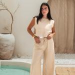 Off white linen Set