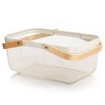 Portable garden harvest basket with mesh design, suitable for the kitchen, garden, and picnics