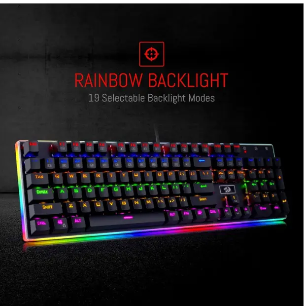 REDRAGON K577R Kali Gaming Mechanical Keyboard - Red Switches (Black)