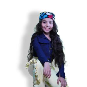 جاكيت جينز كحلي قصير تحت الصدر