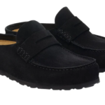 Birkenstock Naples suede loafer-style mules – Black