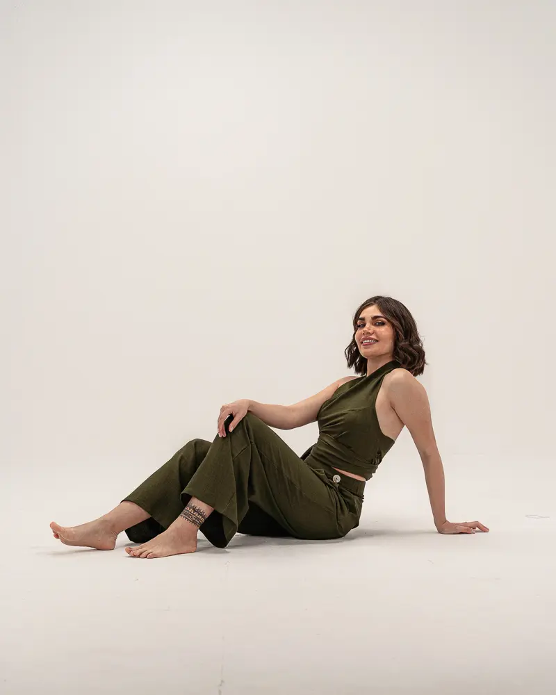 Olive – Linen Pants