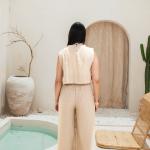 Off white linen Set