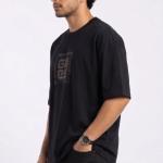 Black Oversized Stress T-Shirt
