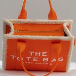 ORANGE LEATHER TOTE BAG