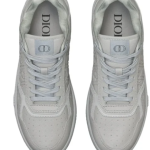 Dior B27 Uptown Low-Top Sneaker Gray Grained Calfskin and Gray Dior Gravity Leather