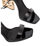 Dolce & Gabbana Pop Keira 105mm Sandals (Black)