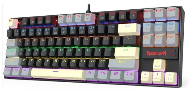 REDRAGON K552 LGY-R KUMARA Mechanical Gaming Keyboard- Red Switches Rainbow LED