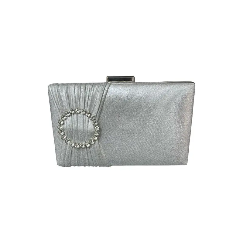 Clutch Bag With a Shiny Front Ring-VS-35