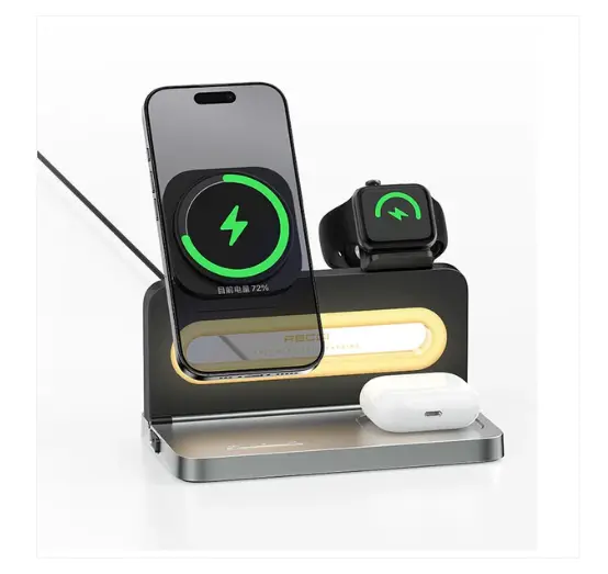 Recci 4 in 1 Wireless Charging 15W Ambient Light RCW-49