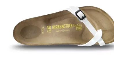 Birkenstock PIAZZA Birko-Flo White Patent