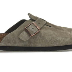 Birkenstock Boston Soft Footbed – Suede Taupe