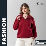 Half-zip-sweatshirt مش مجرد هودي… ده راحة طول اليوم. قطن 100% ميلتون كومباكت تقيل وثابت، ضد الوبرة والانكماش. ✔ ضمان سنة ✔ معاينة قبل الاستلام ✔ دفع عند الاستلام أو فيزا