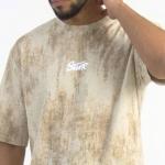 Beige Oversized Interlock Fashion T-Shirt