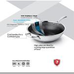 Zinox مقلاية غويطة زينوكس كلاد 32cm تكنولوجيا ثلاثية الطبقات بتضمن توزيع حراري مثالي وكفاءة أعلى في الطهي غطاء بايركس سطح مزود بنمط سداسي مدعوم بضمان لمدة 3 سنوات.