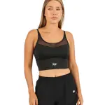 SculptFlex Black Crossback Bra