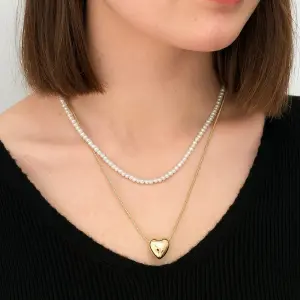 Heart Necklace Stainless Steel Pure - H-9