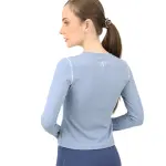 Streamline Long Slevess Women's Blue Top