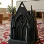 Low Poly Gothic Castle Bookend