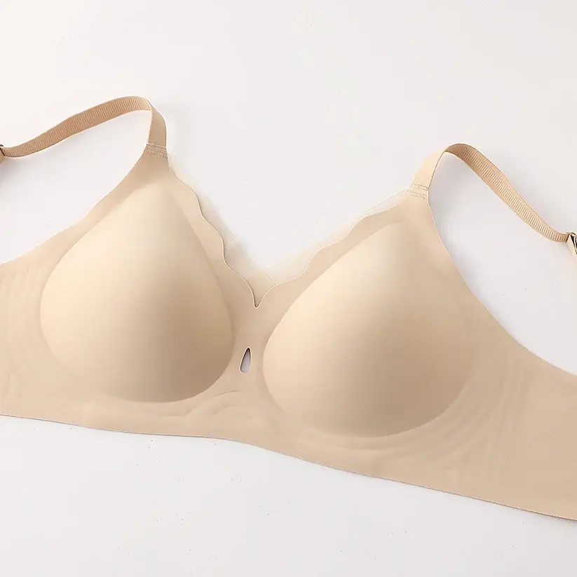 Seamless Wirefree Push Up Bra Anti-Sagging Plus Size Soft Support Bralette