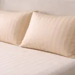 Agha Home Essential Comfort Microfiber Stripe Fitted Sheet Set (3pcs)