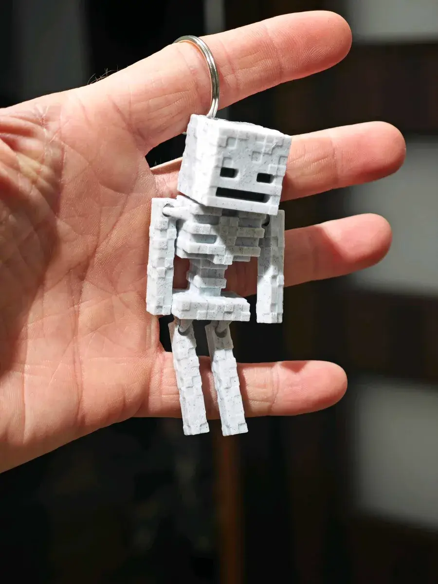 Minecraft Skeleton Articulated Keychain
