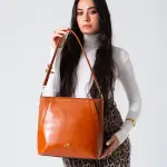 Minimal Shape Shoulder Bag-camel